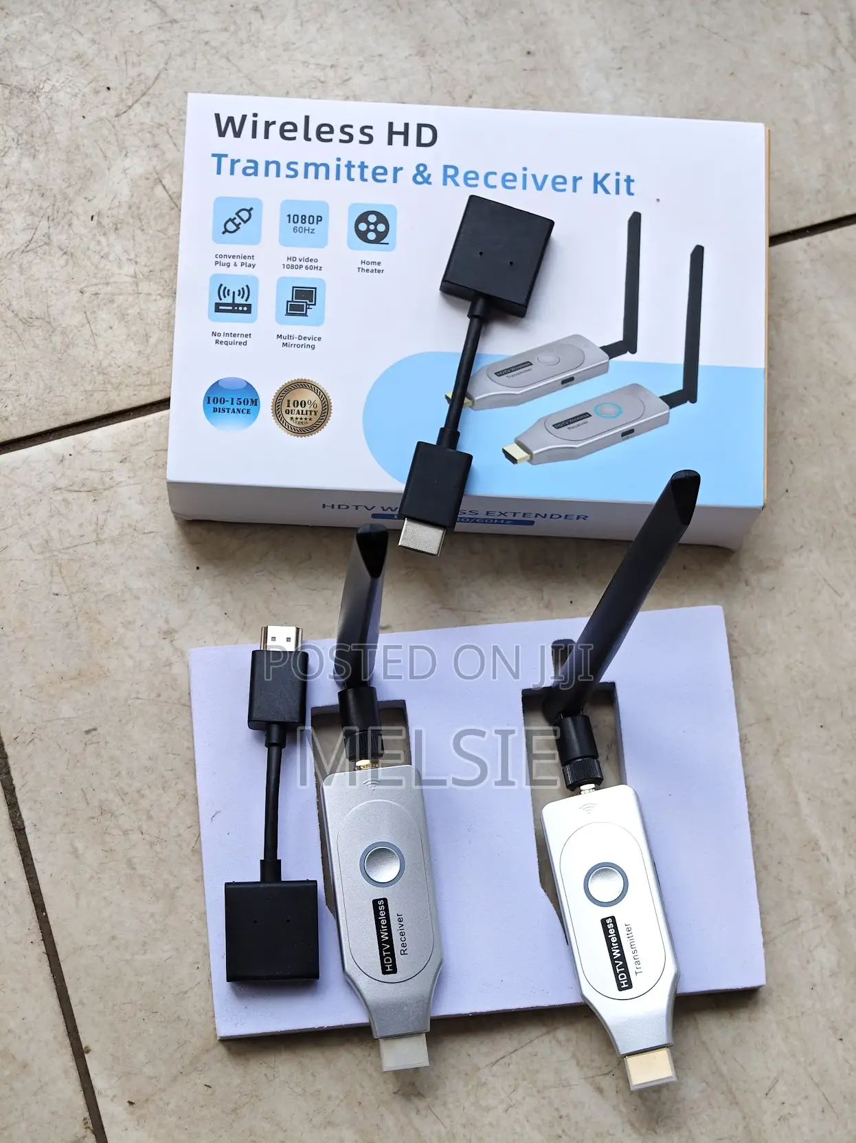 Wireless Hdmi Extender 100m Fjgear 1080p