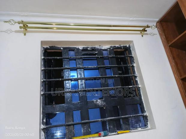 Double and Single Curtain Rods