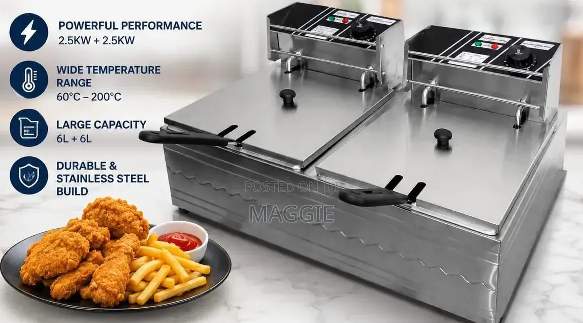 6l * 6l Commercial Fryer Double