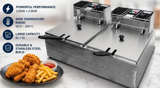 6l * 6l Commercial Fryer Double