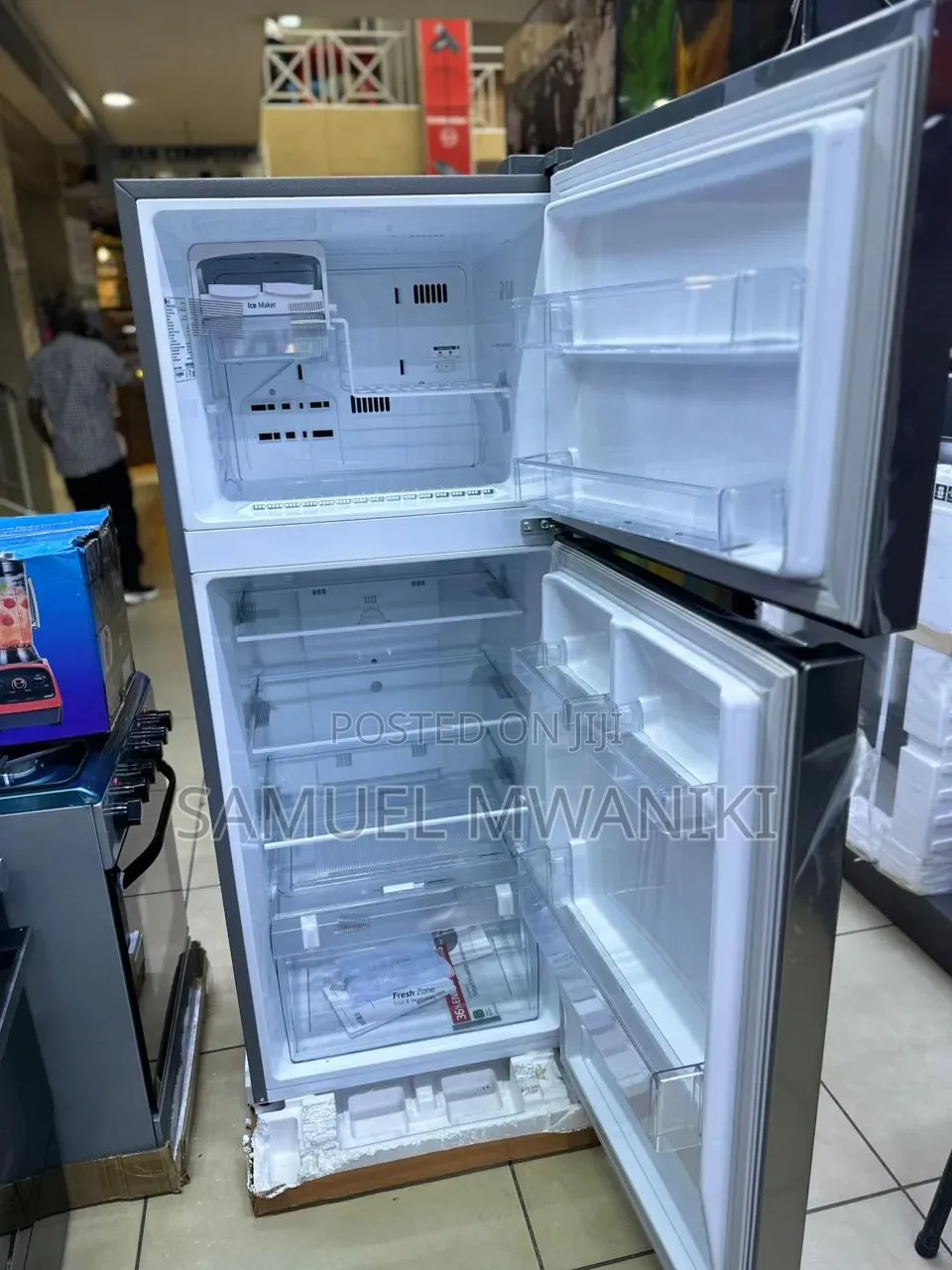 Lg 234 L Top Mount Refrigerator No Frost Gl-C252slbb - Silver