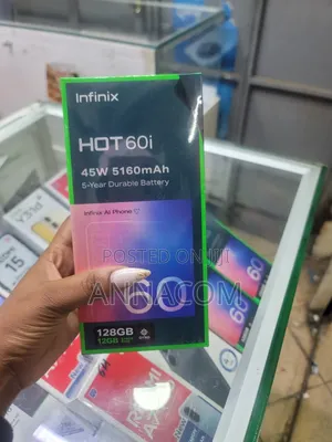 New Infinix Hot 60i 128 GB Black