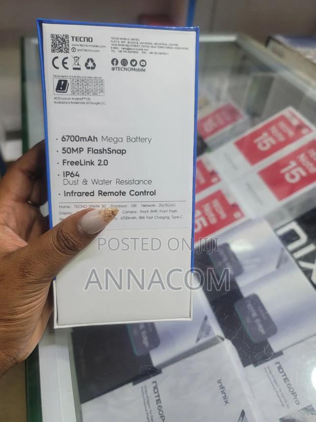New Tecno Spark 50 128 GB Black - thumbnail 2