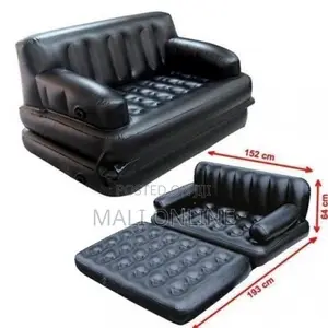 5 In 1 Inflatable Air Sofa Bed Double Air Mattress Two Seater Couch