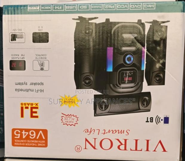 Vitron v-635 3.1ch 10000w Hi-Fi Sub-Woofer Fm/Bt/Sd/Usb