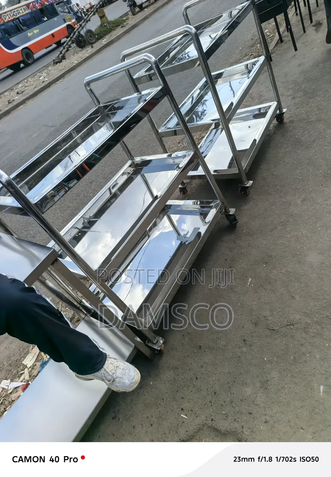 Food Trolley Stainless Steel
