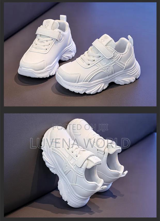 White Kids Sneakers - main view