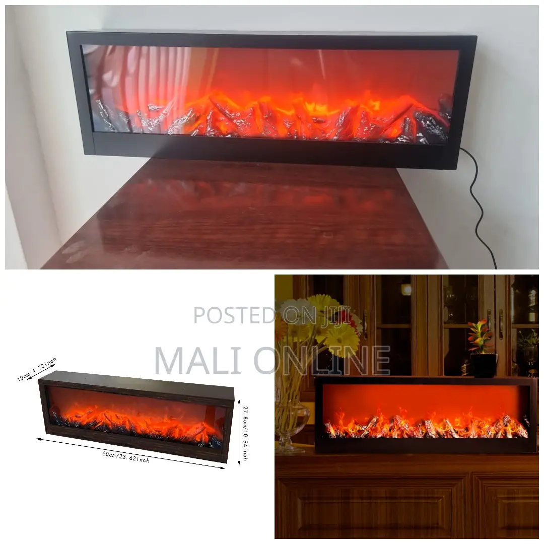 Fireplace Lantern Led Flame Effect Light Usb Powered Wall Mount Table