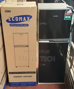 Ecomax Dark Silver Double Door Refrigerator 138 Litres