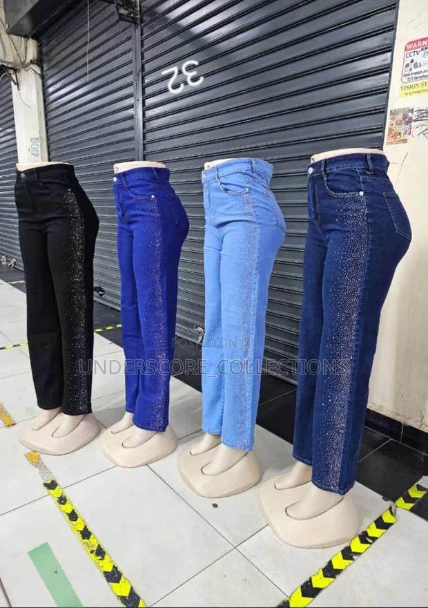 Girls Side Glitter Mummy Jeans for Adults and Children