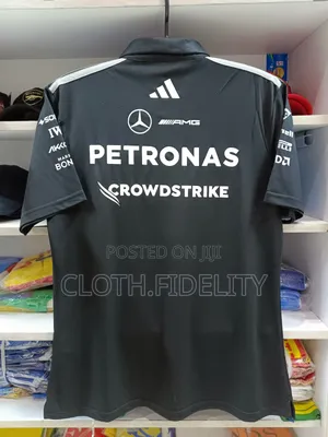 Mercedes F1 Petronas Black Polo Shirt 2026