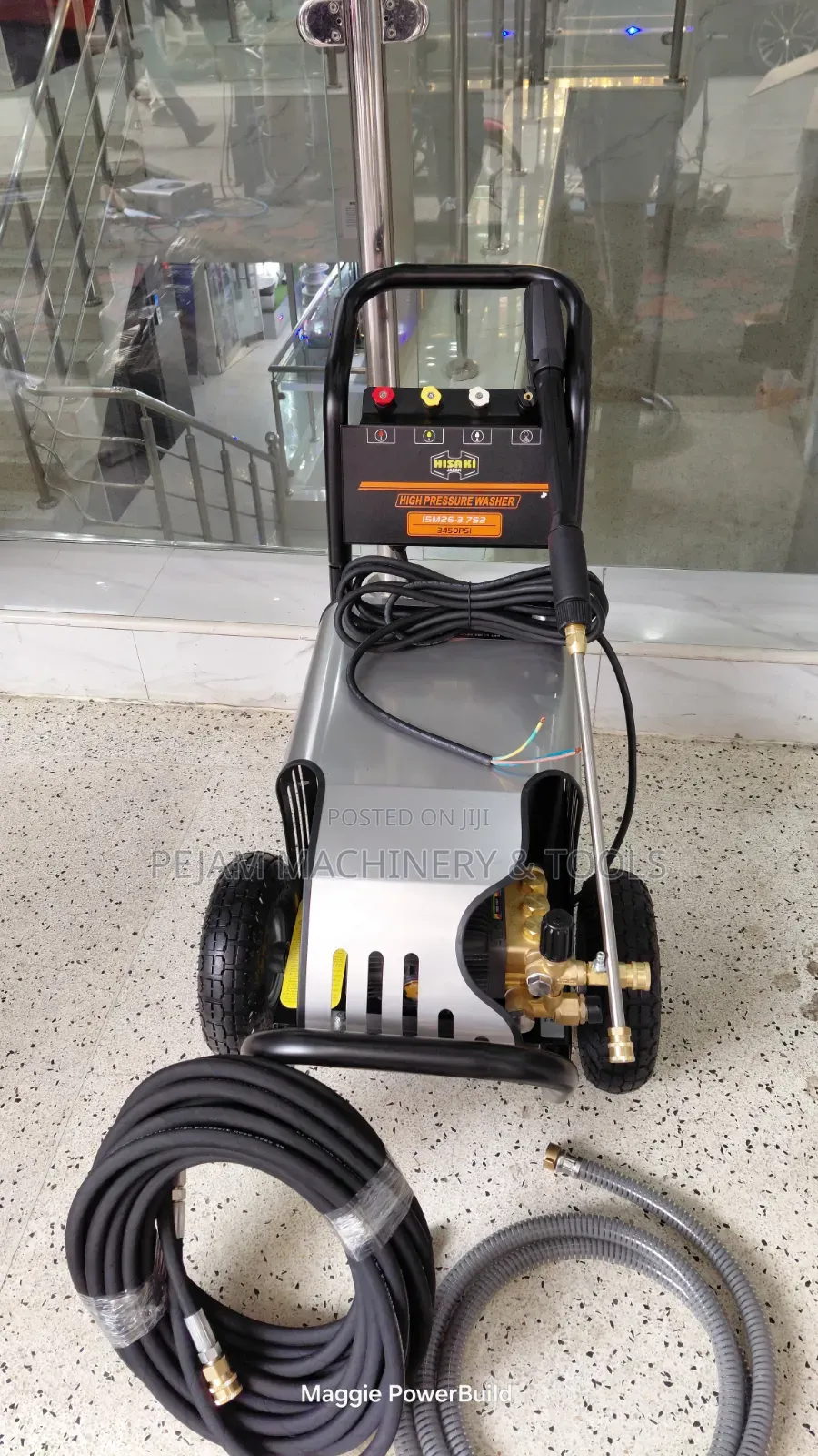 Hisaki Japan 3450psi High-Pressure Carwash Machine 5hp Motor