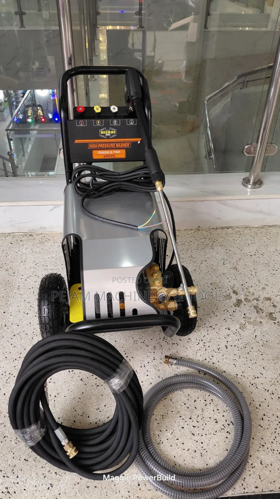 Hisaki Japan 3450psi High-Pressure Carwash Machine 5hp Motor