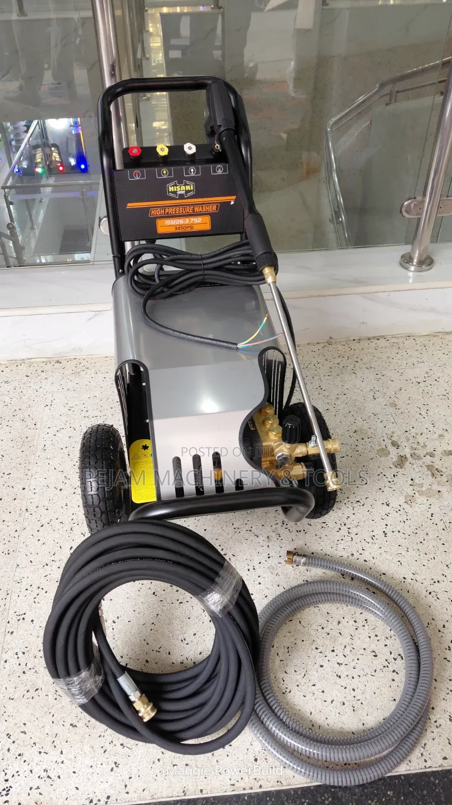 Hisaki Japan 3450psi High-Pressure Carwash Machine 5hp Motor