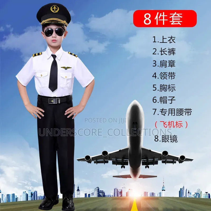 Unisex Professional Children's Pilot Costume