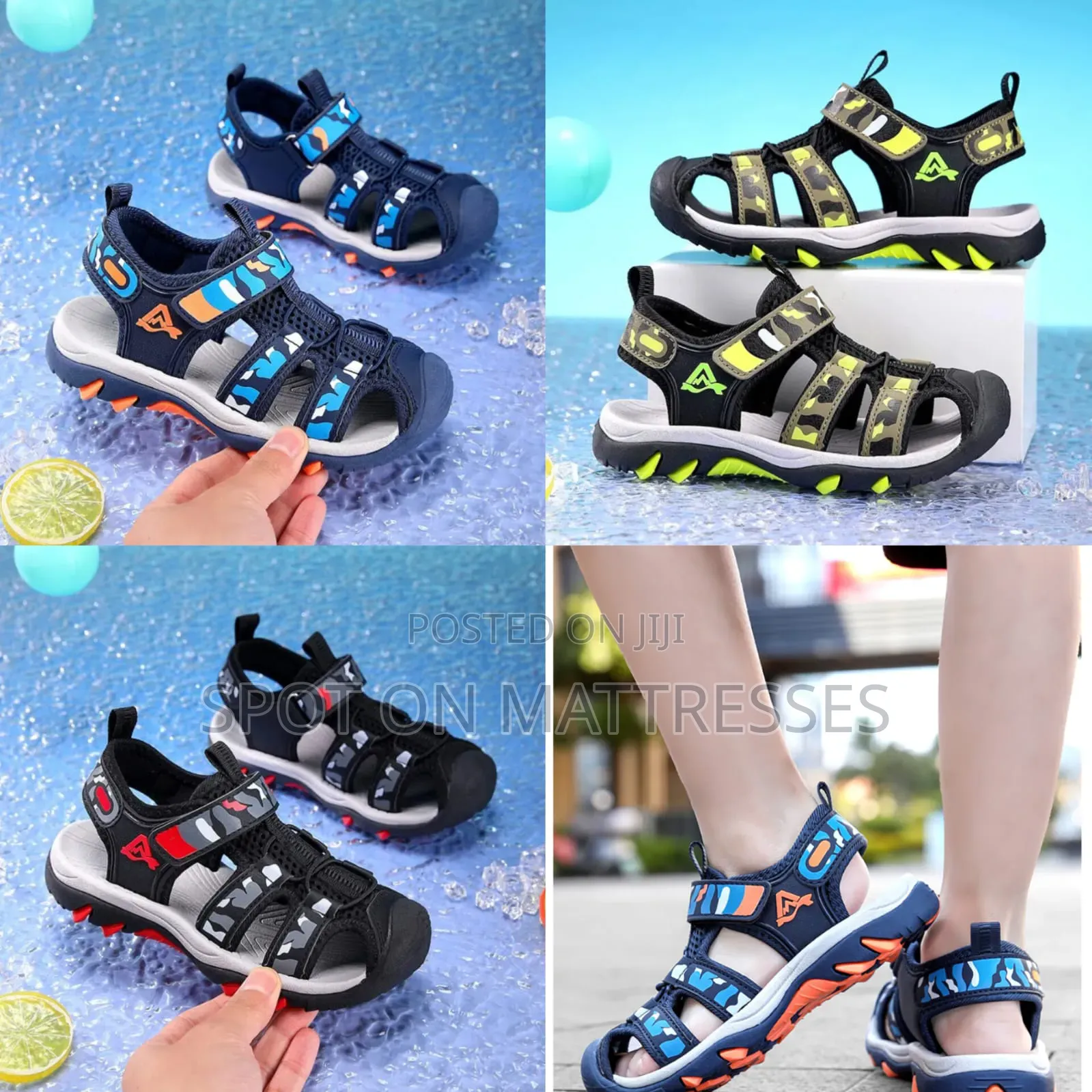 Kids' Summer Sandals. Sizes 28 - 39. Delivery Services Available.