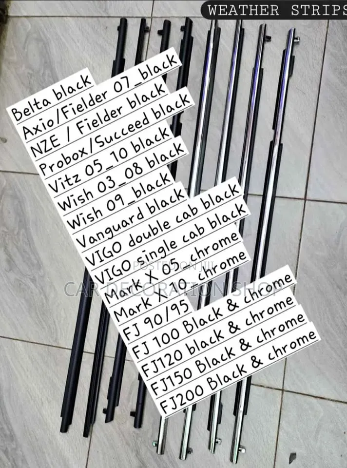 Window Weather Strip for Various Toyota Models in Different Prices