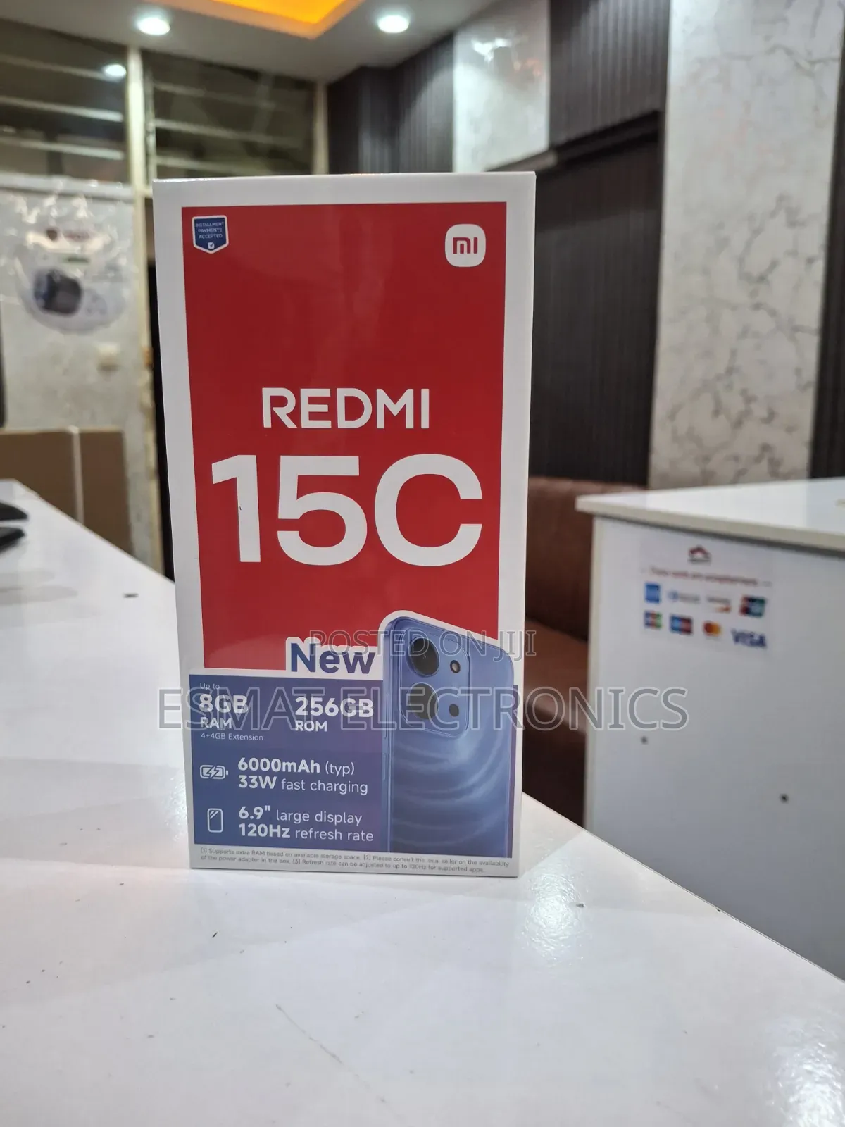 New Xiaomi Redmi 15C 4G 256 GB Black