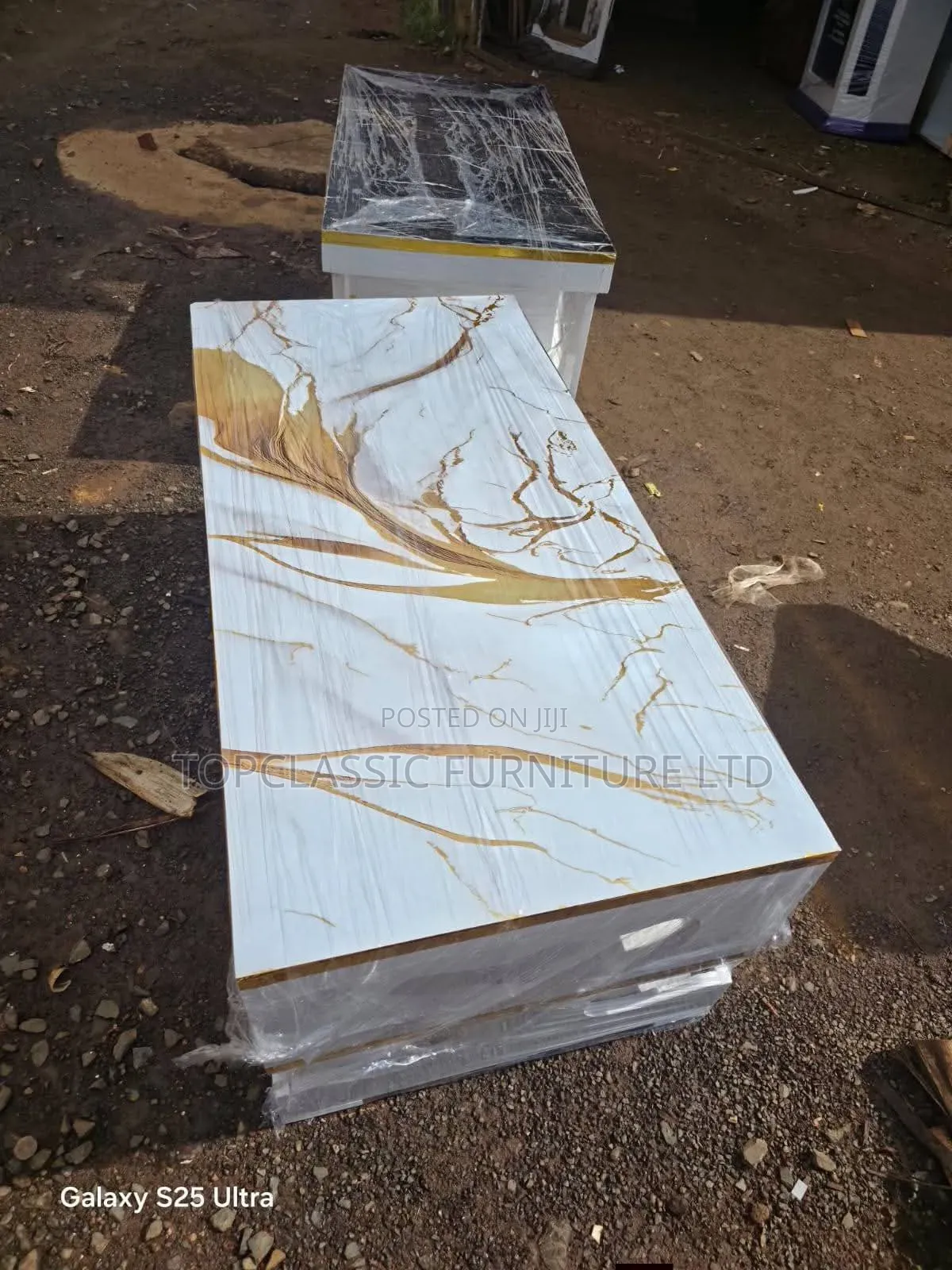 Marble With Gold Coffee Table