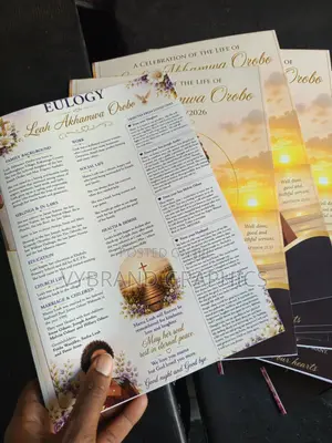 Eulogy/ Eulogies/ Funeral Programs Printing