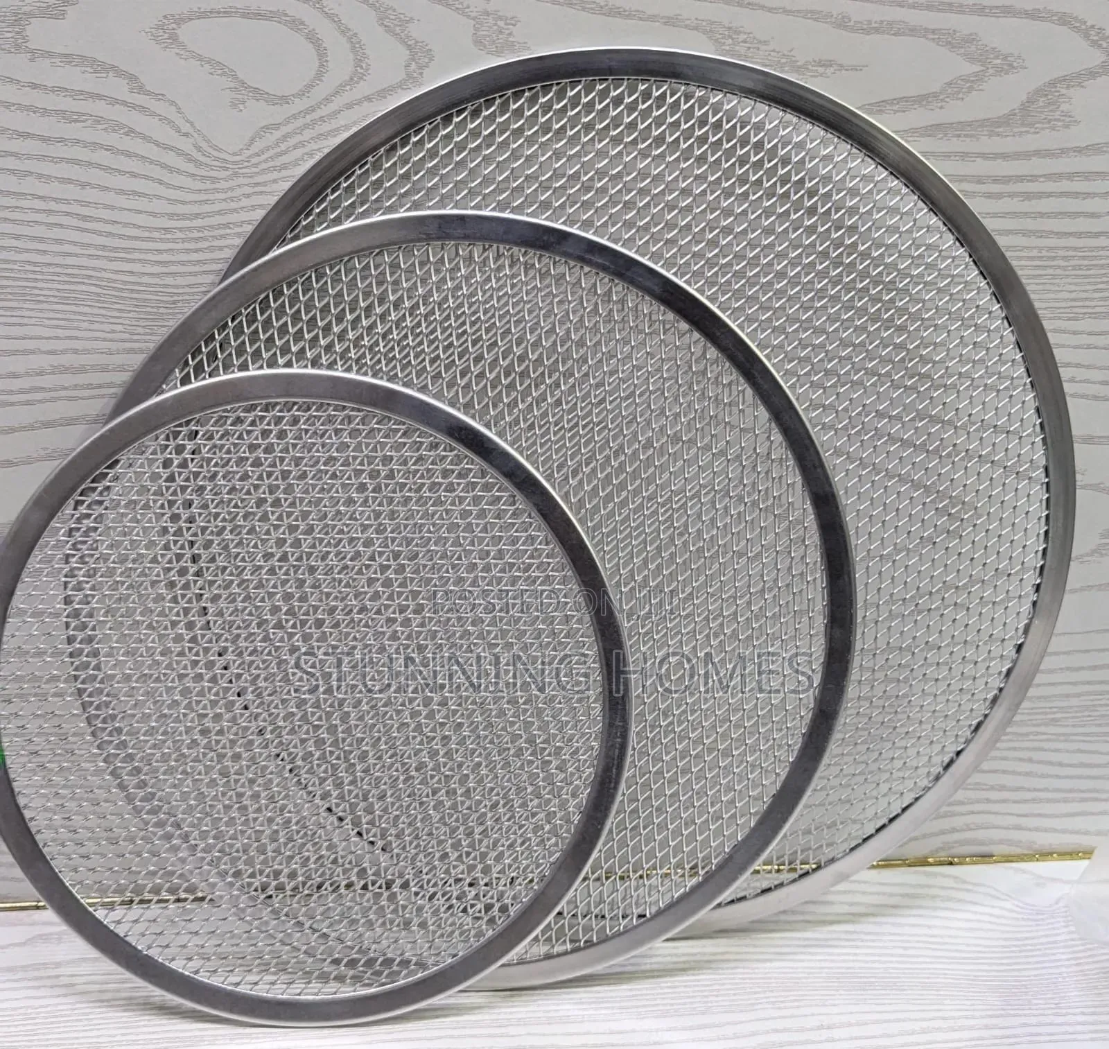 3pcs Stainless Steel Aluminium Pizza Pans
