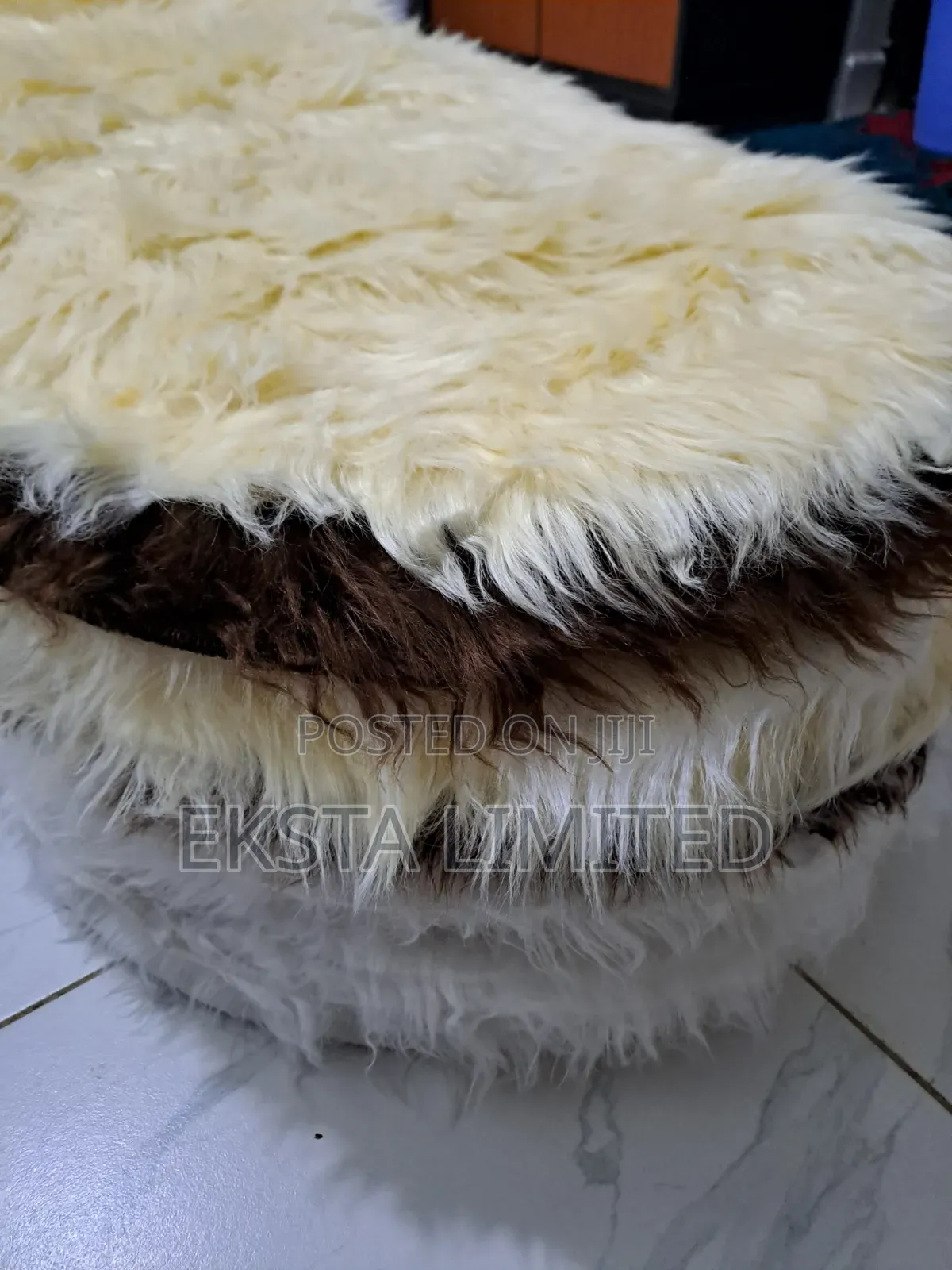 Fluffy Faux Fur Rugs Floor High Density Mat 60x90cm Grey