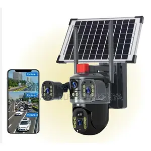 Dustproof Housing 20mp Ultra Hd 4g PTZ Triplelens Solar Camera
