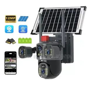V380 Pro App 20mp Ultra Hd 4g PTZ Triplelens Solar Camera