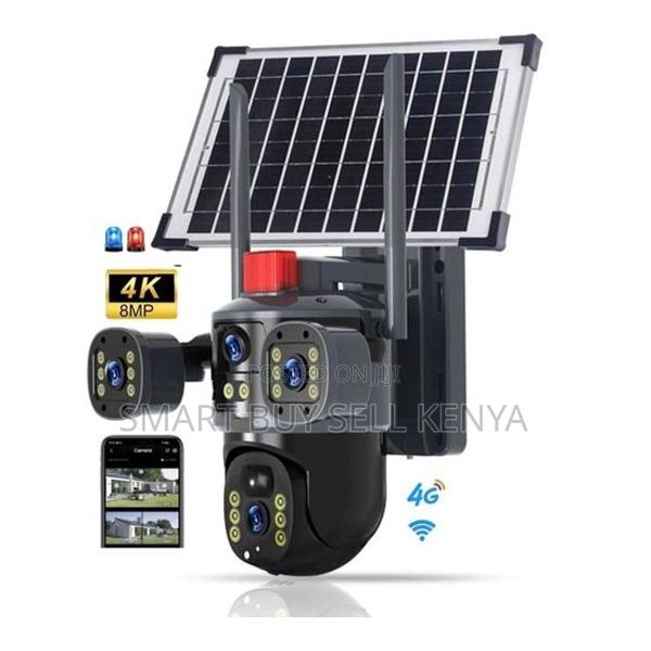 High- Resolution 20mp Ultra Hd 4g PTZ Triplelens Solar Camera