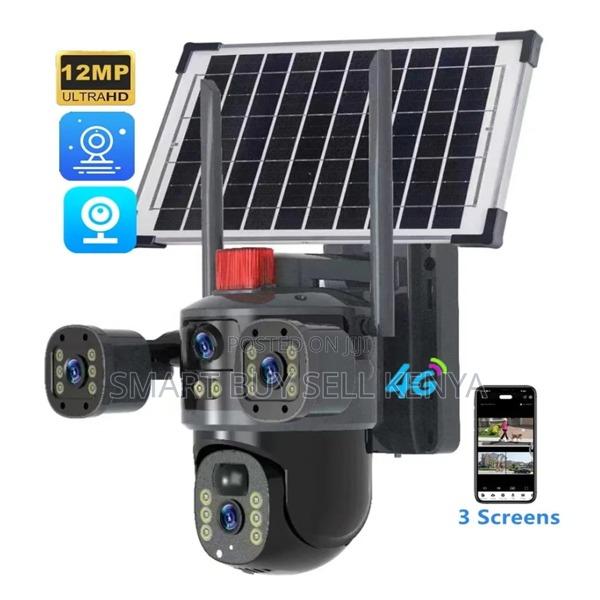 Android/Ios Support 20mp Ultra Hd 4g PTZ Triplelens Solar Camera - main view