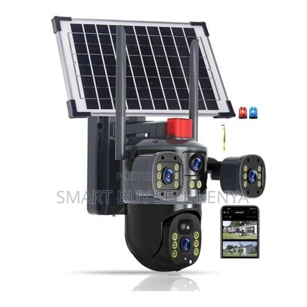 Space Efficient 20mp Ultra Hd 4g PTZ Triplelens Solar Camera