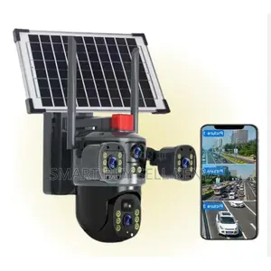 Easy Installation 20mp Ultra Hd 4g PTZ Triple Lens Solar Camera