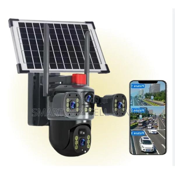 Easy Installation 20mp Ultra Hd 4g PTZ Triple Lens Solar Camera