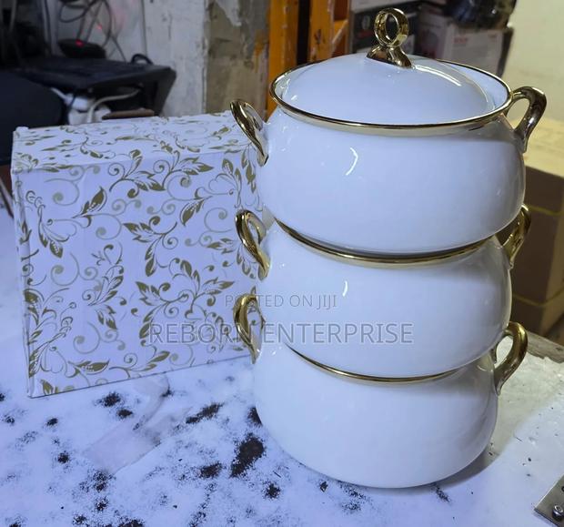3 PCS Ceramic Pots 3.5litres - main view