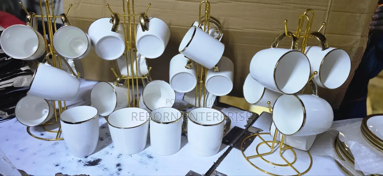 6 PCS Golden Mugs