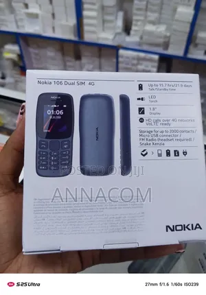 New Nokia 106 Black
