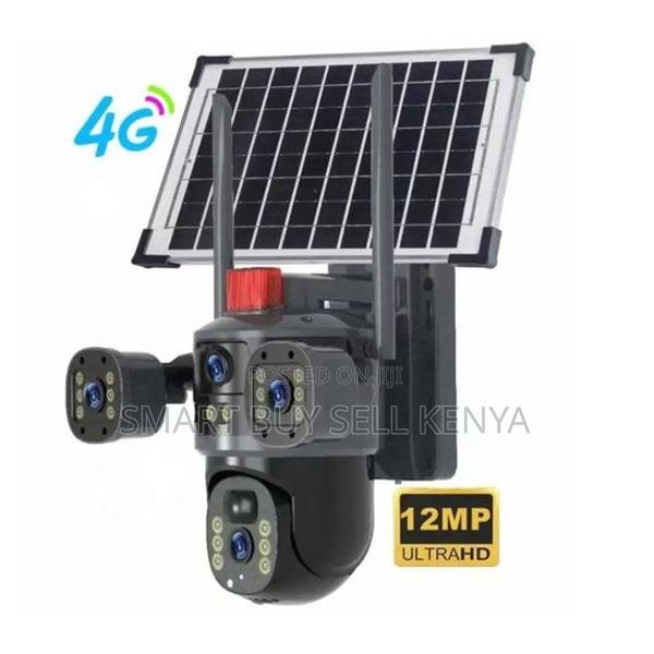 Ultra High Quality 20mp Ultra Hd 4g PTZ Triple Lens Solar Camera