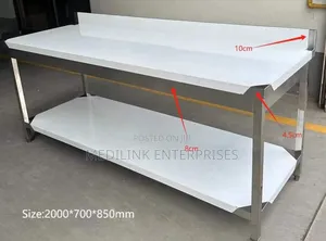 Customized Crochet Stainless Kitchen 5*2ft Tables