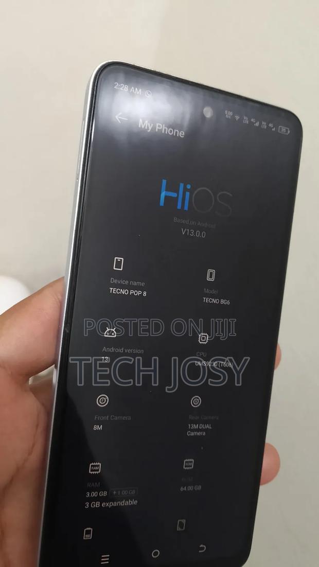 New Tecno Pop 8 64 GB Blue - thumbnail 2