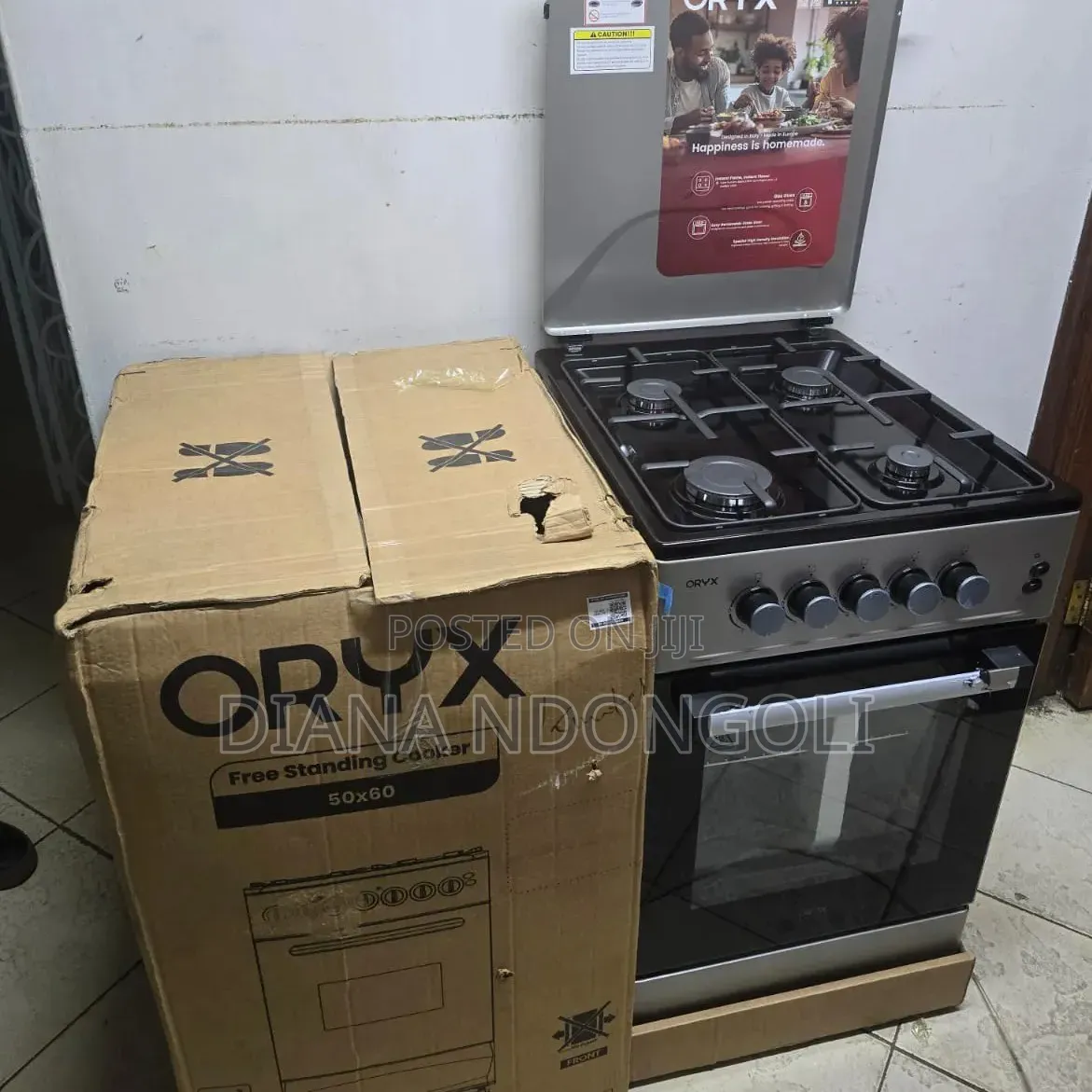 Full Gas Mika Oryx Standing Cooker