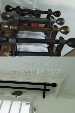 Black,Grey, Antic Gold and Bronze Heavy Duty Window Curtain Rods