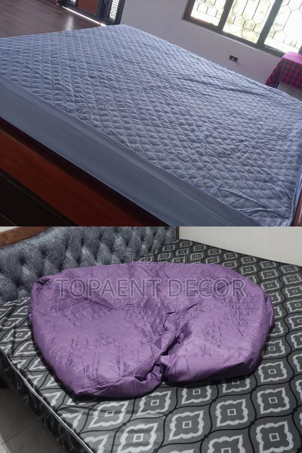 Purple and White, Machine Washable All Size Waterproof Protectors - main view