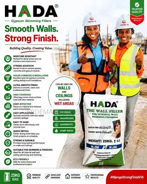 Hada Gypsum Filler–25kgs–Smooth Finish!