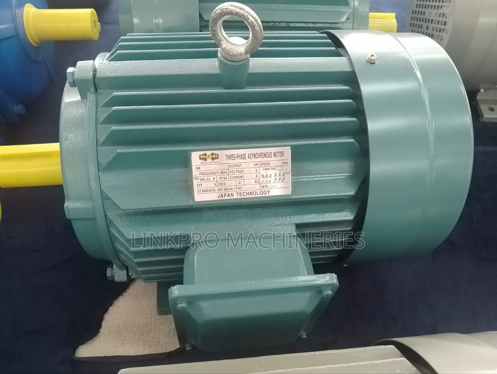 Hisaki Japan 7.5hp Three Phase High Speed Motor