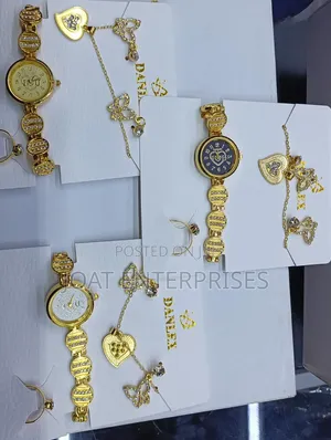 Bracelet With Watch and Earings