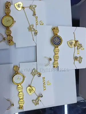 Bracelet With Watch and Earings