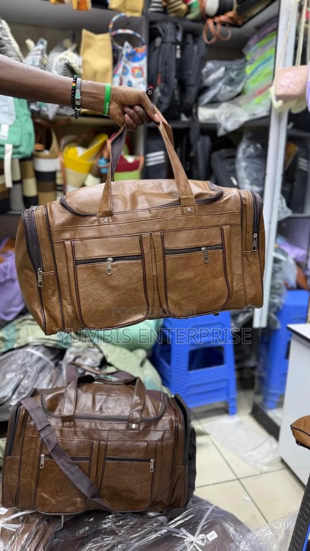 Leather Medium Travel Bags With Multiple Pockets - thumbnail 2