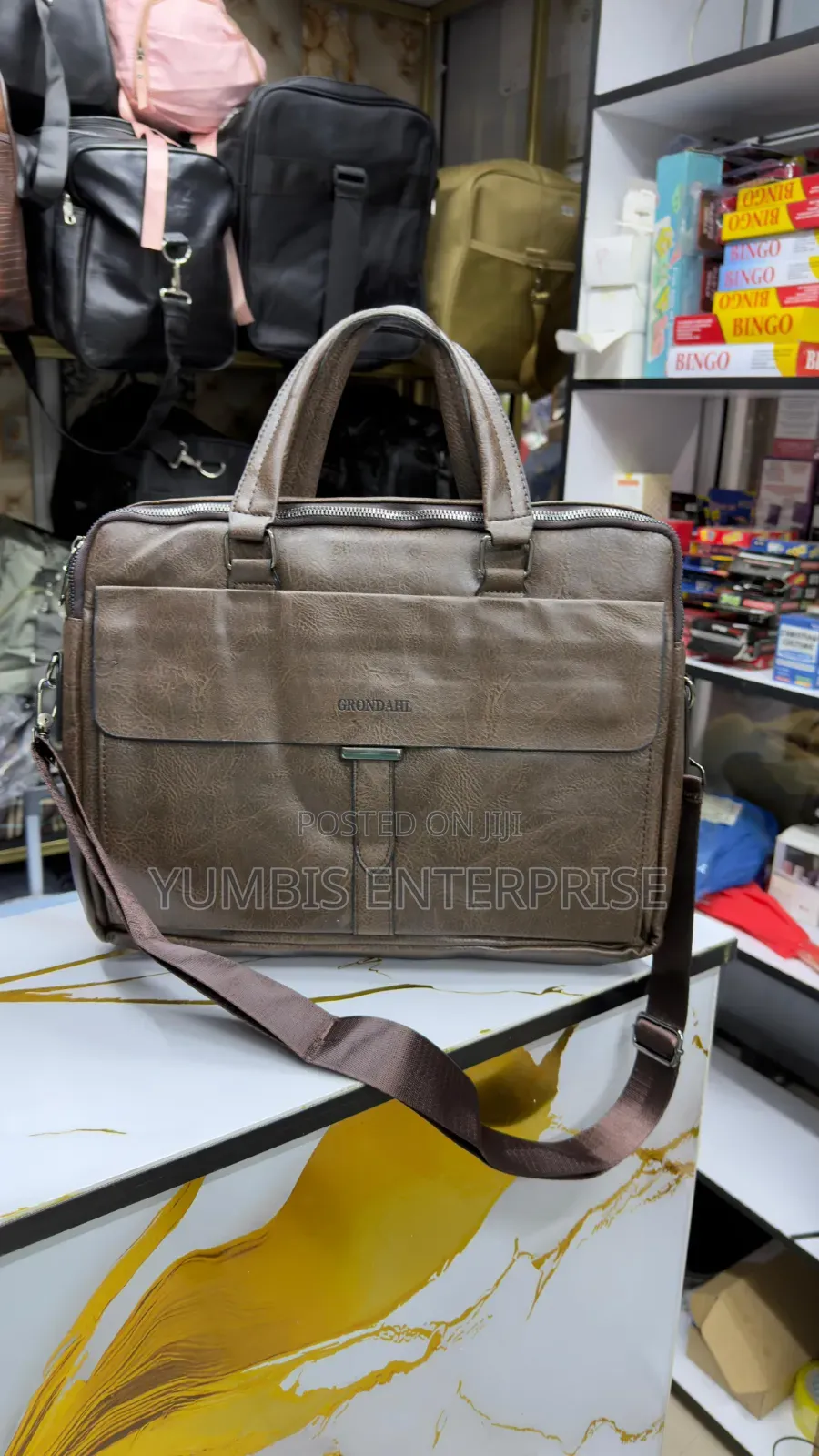 Dark Brown Leather Laptop/Documents Laptop Bags
