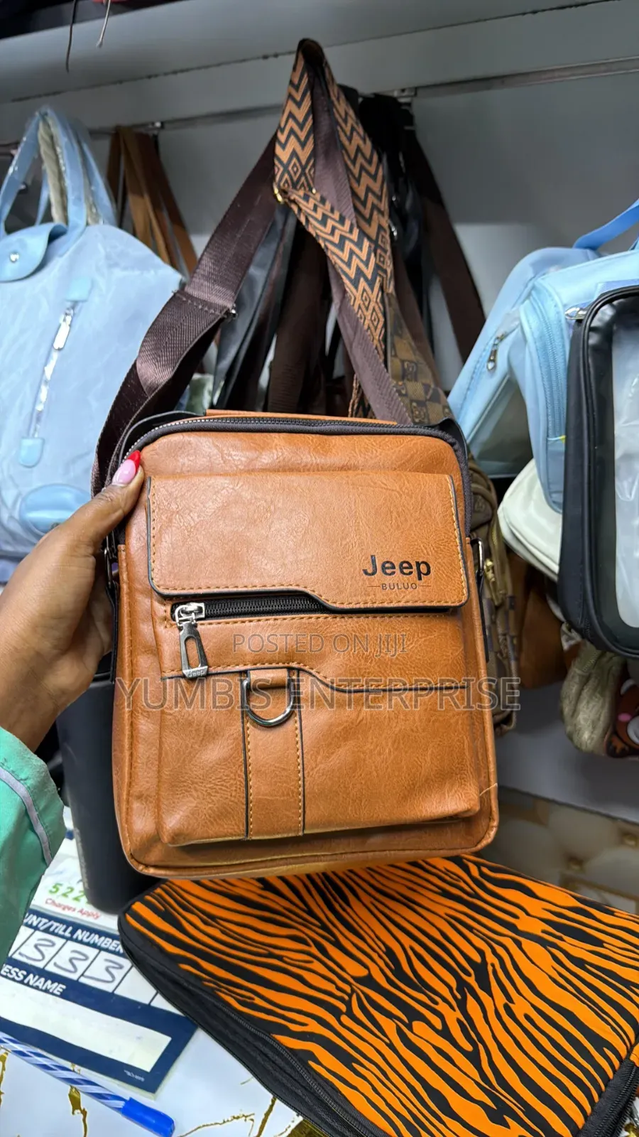 Jeep Sling Shoulders Bags in Leather