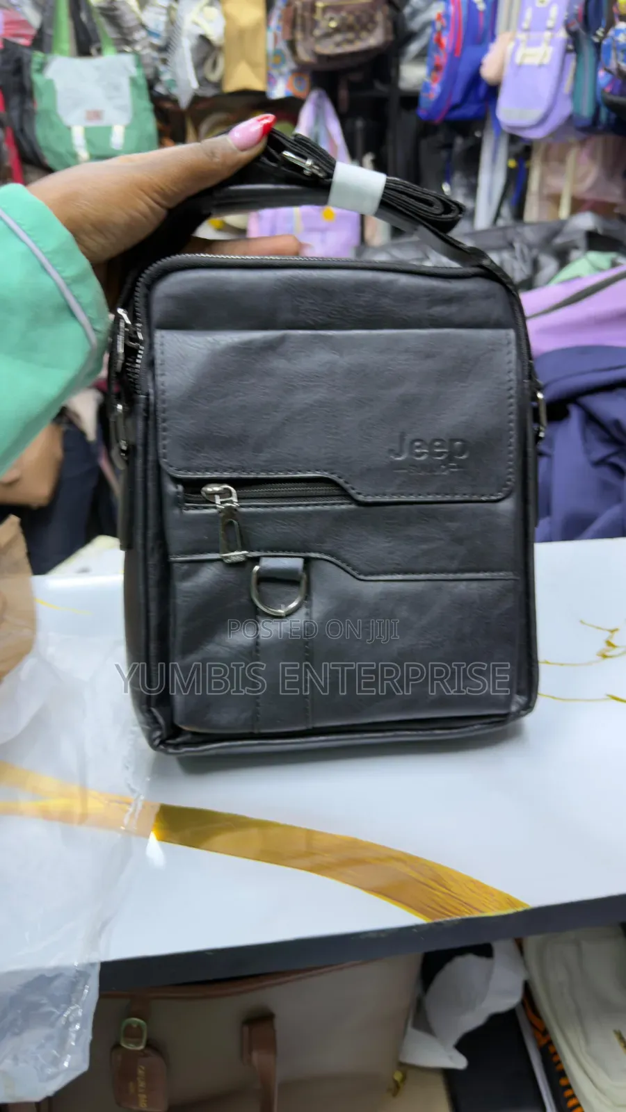 Jeep Sling Shoulders Bags in Leather